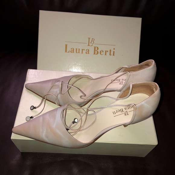 Laura Berti leather pointed toe high heel shoes - Picture 1 of 7
